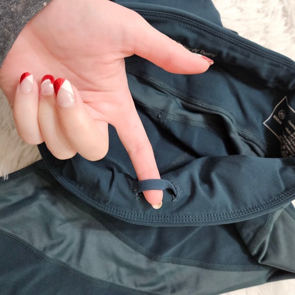 Sweaty Betty Women's Forest Green The Power Mesh Accent Workout Legging. Size XS - Picture 9 of 15